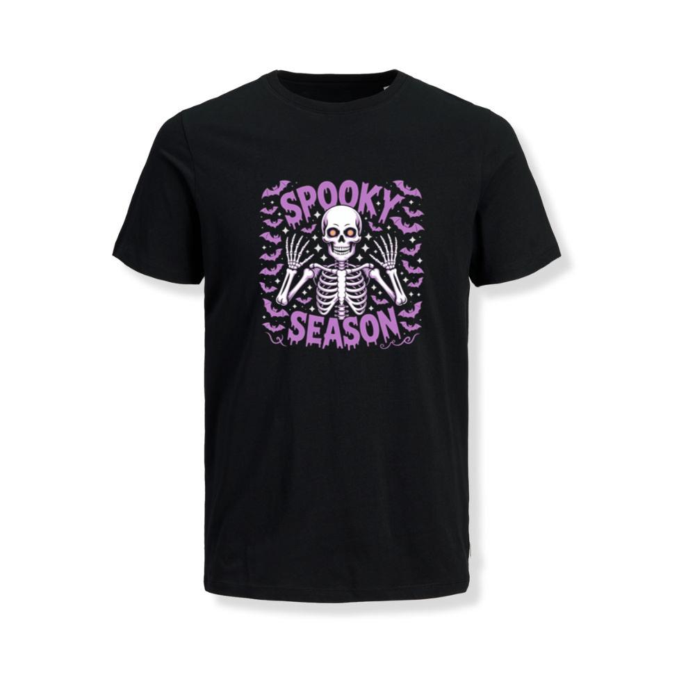 Spooky Season Skeleton Halloween Artwork T-Shirts
