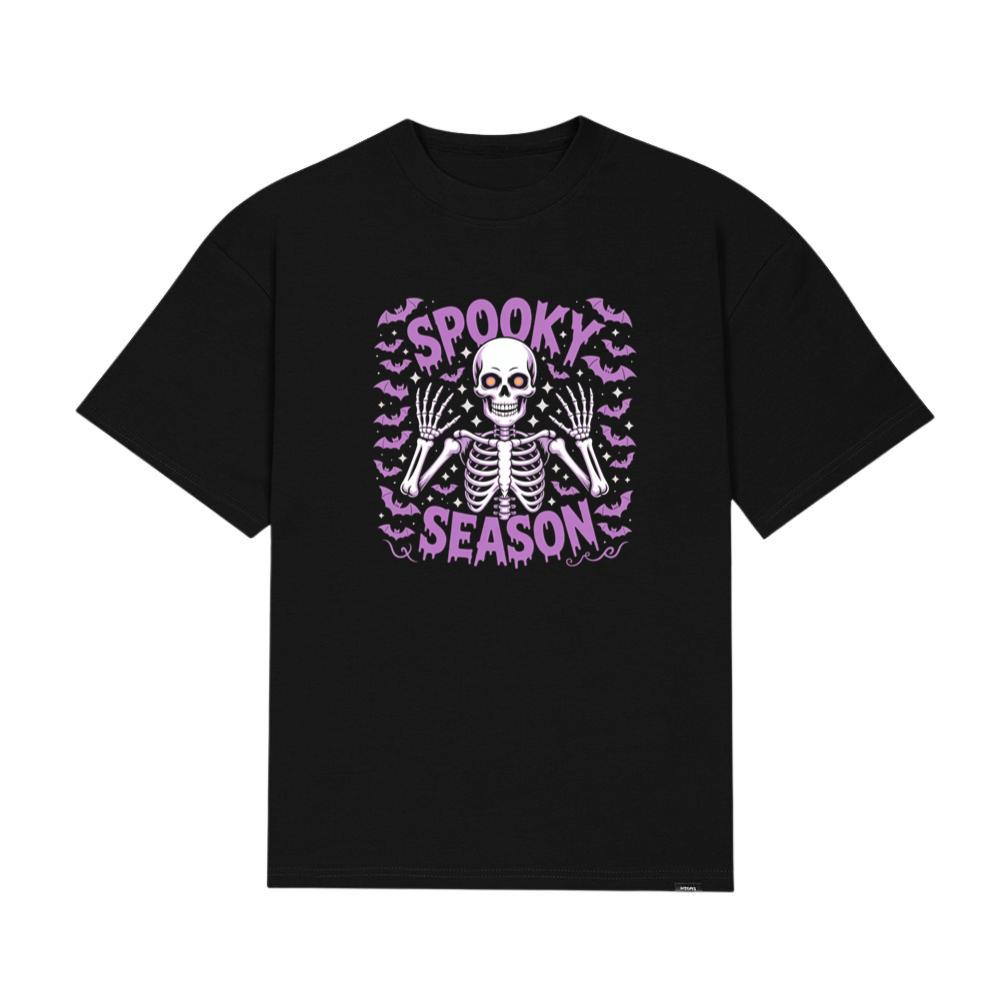 Spooky Season Skeleton Halloween Artwork T-Shirts