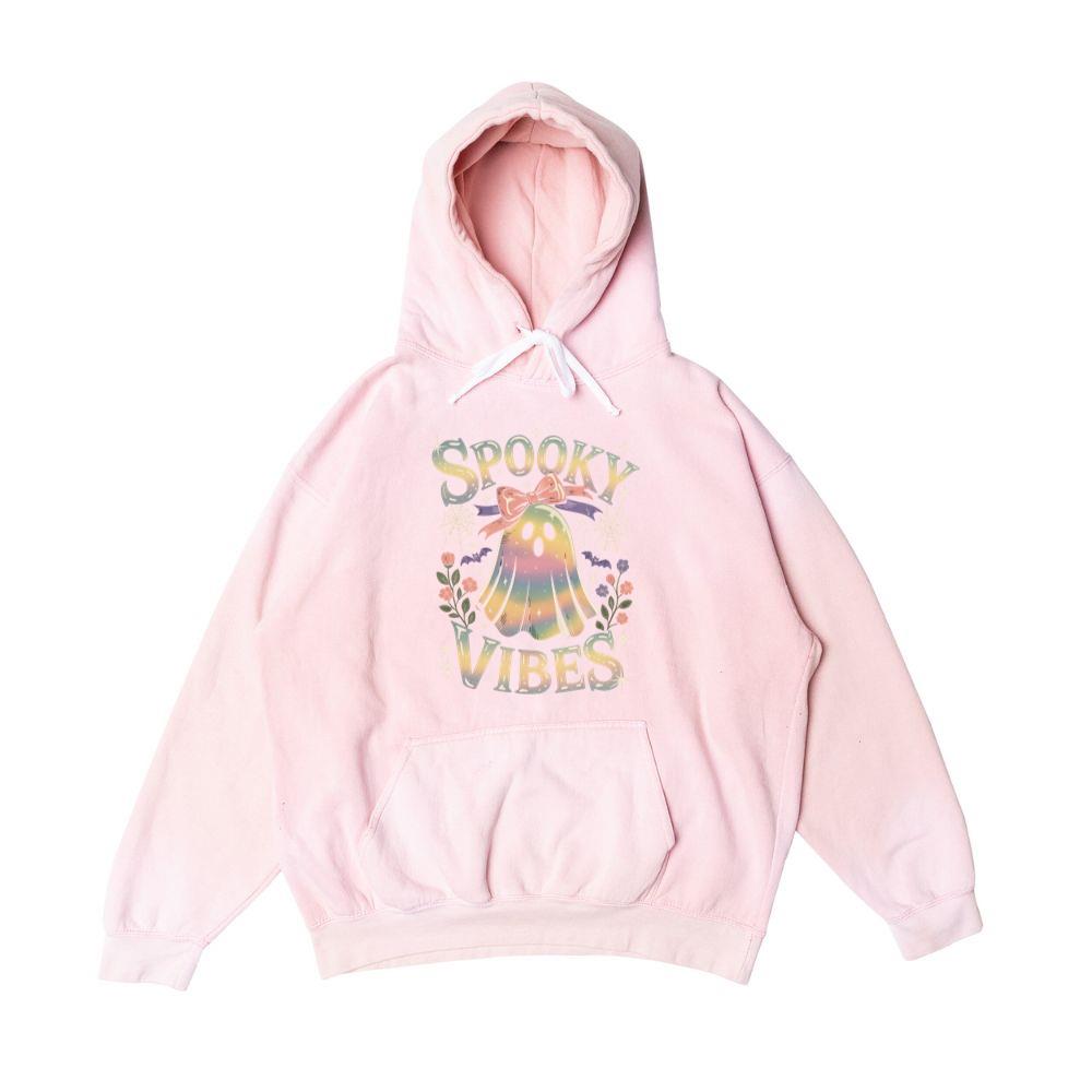Spooky Vibes Cute Ghost Halloween Hoodie