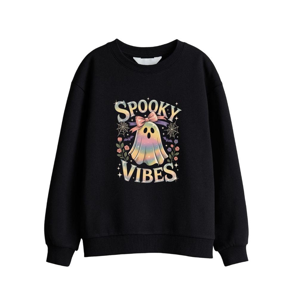 Spooky Vibes Cute Ghost Halloween Sweatsrhit