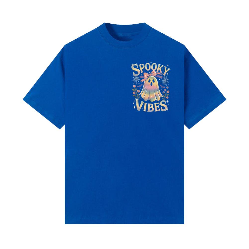 Spooky Vibes Cute Ghost Halloween T-Shirt