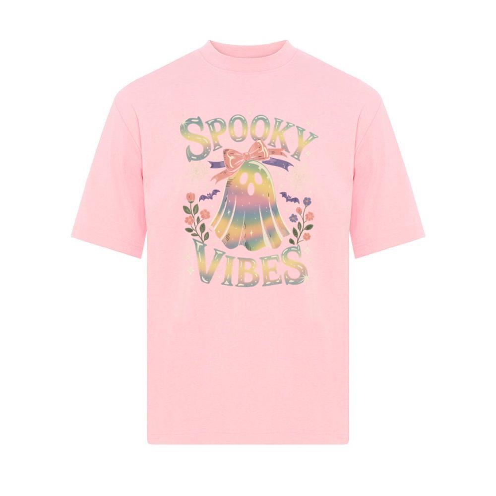 Spooky Vibes Cute Ghost Halloween T-Shirt