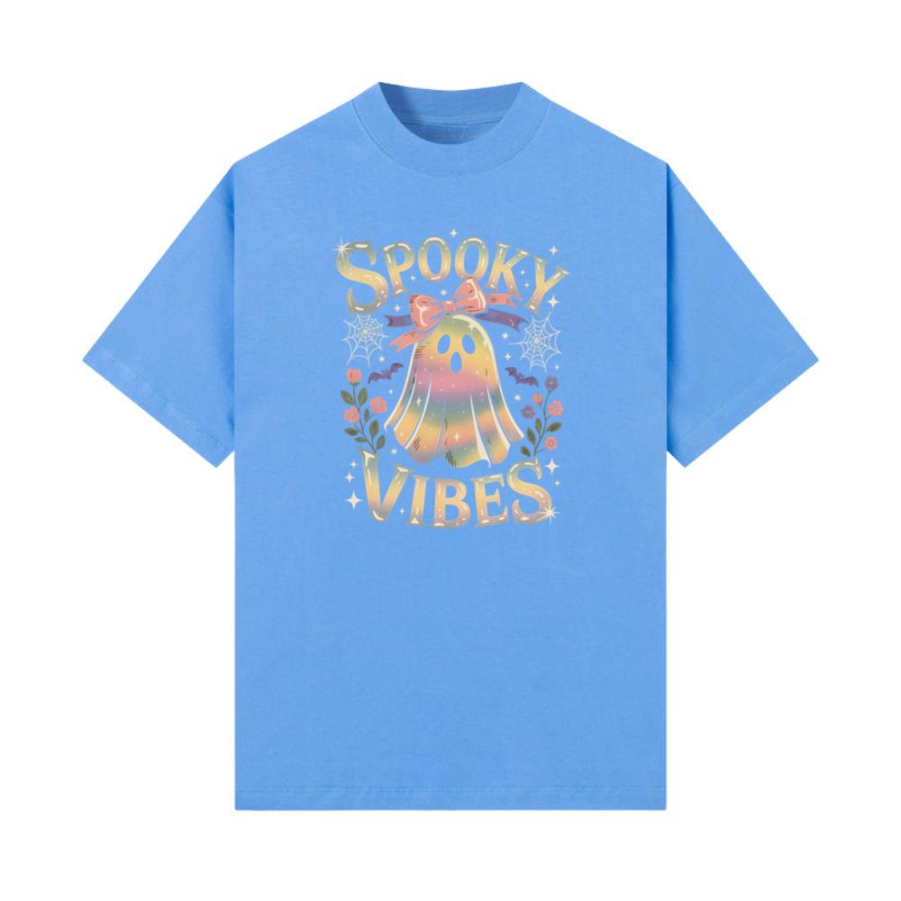 Spooky Vibes Cute Ghost Halloween T-Shirts