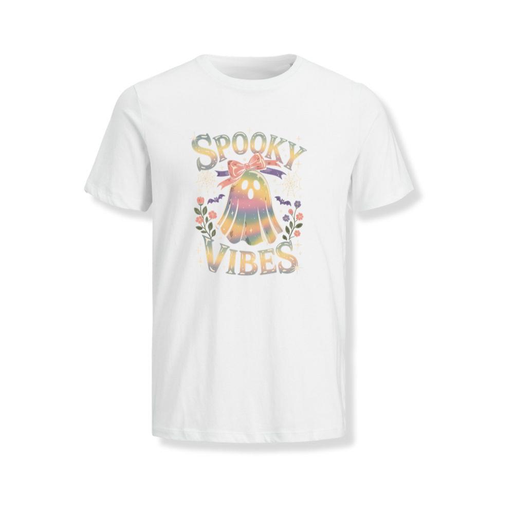 Spooky Vibes Cute Ghost Halloween T-Shirts