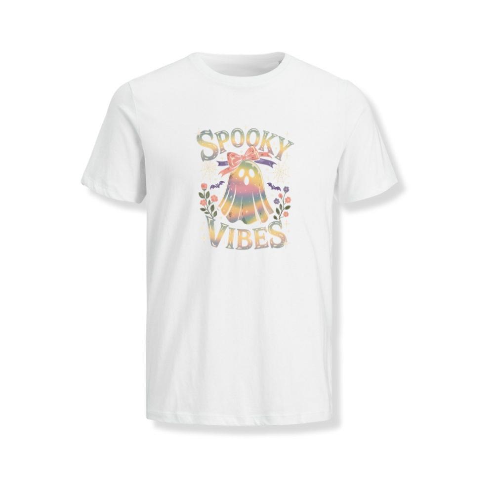 Spooky Vibes Cute Ghost Halloween T-Shirts