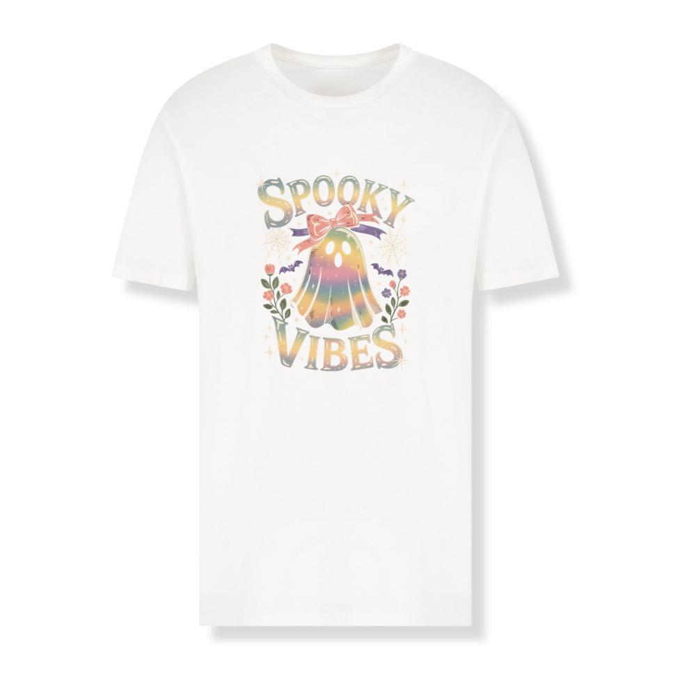 Spooky Vibes Cute Ghost Halloween T-Shirts