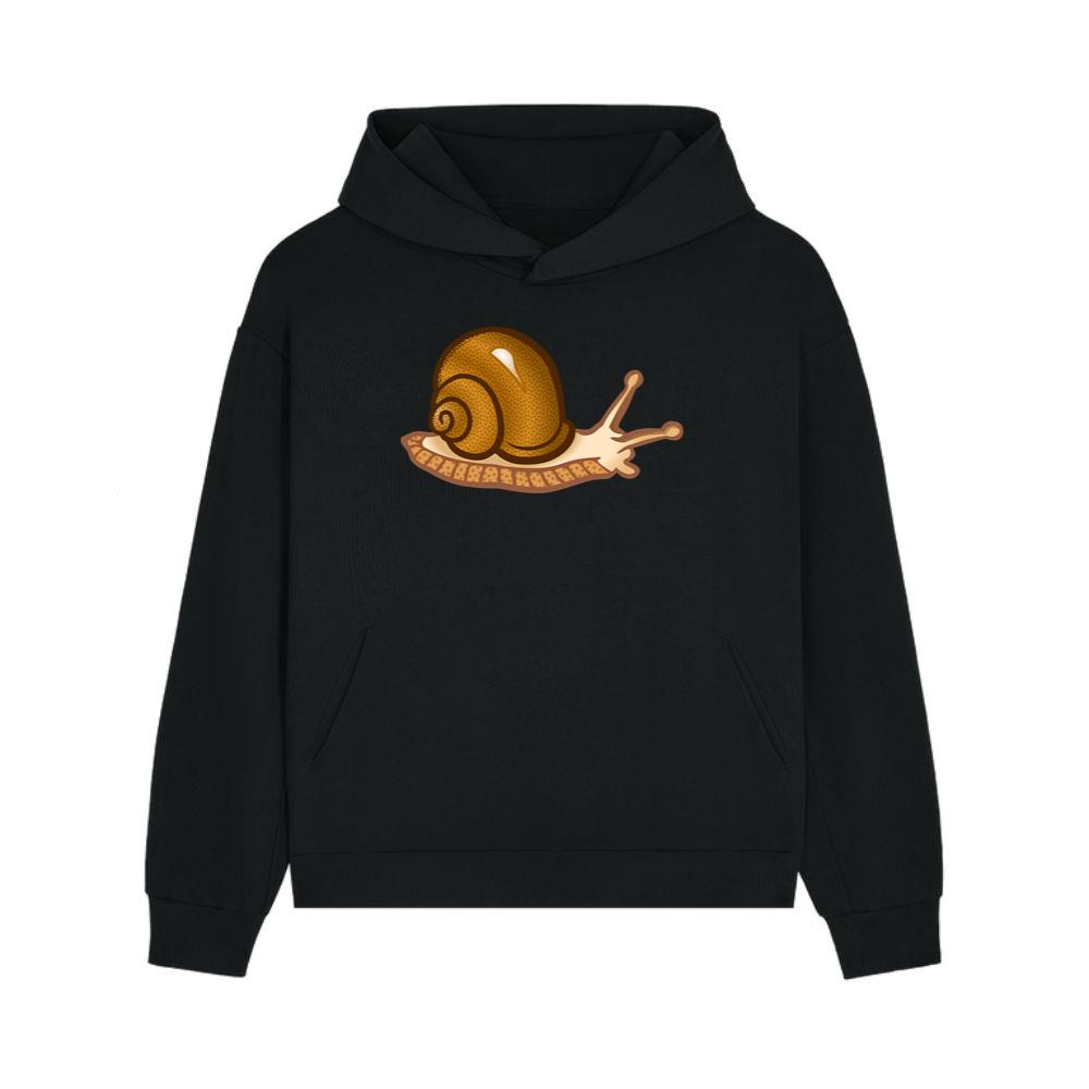 Spotted Brown Cartoon Snail Hoodie