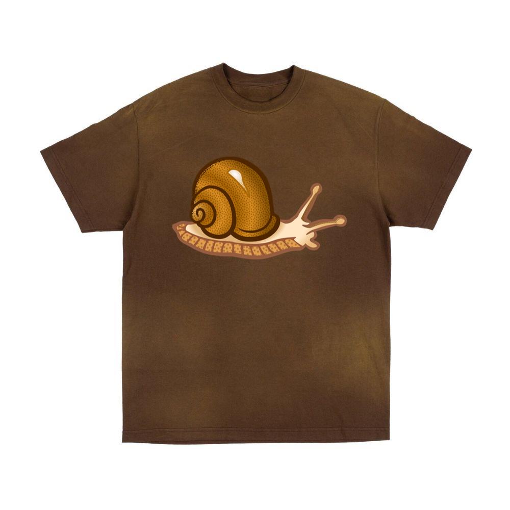 Spotted Brown Cartoon Snail T-Shirts