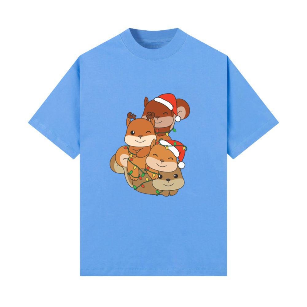 Squirrel Christmas Tree Christmas Animals T-Shirt