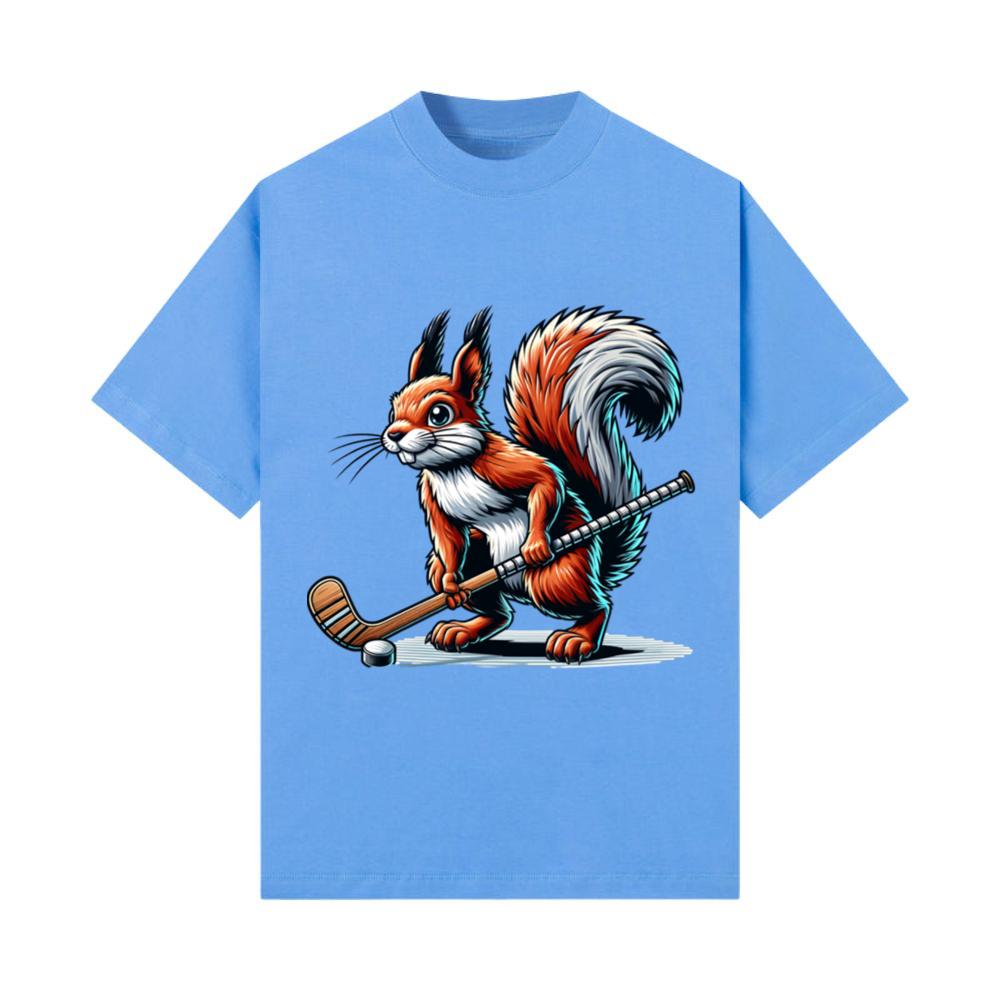 Squirrel Fieldhockey Lover Cool Animal Design T-Shirt