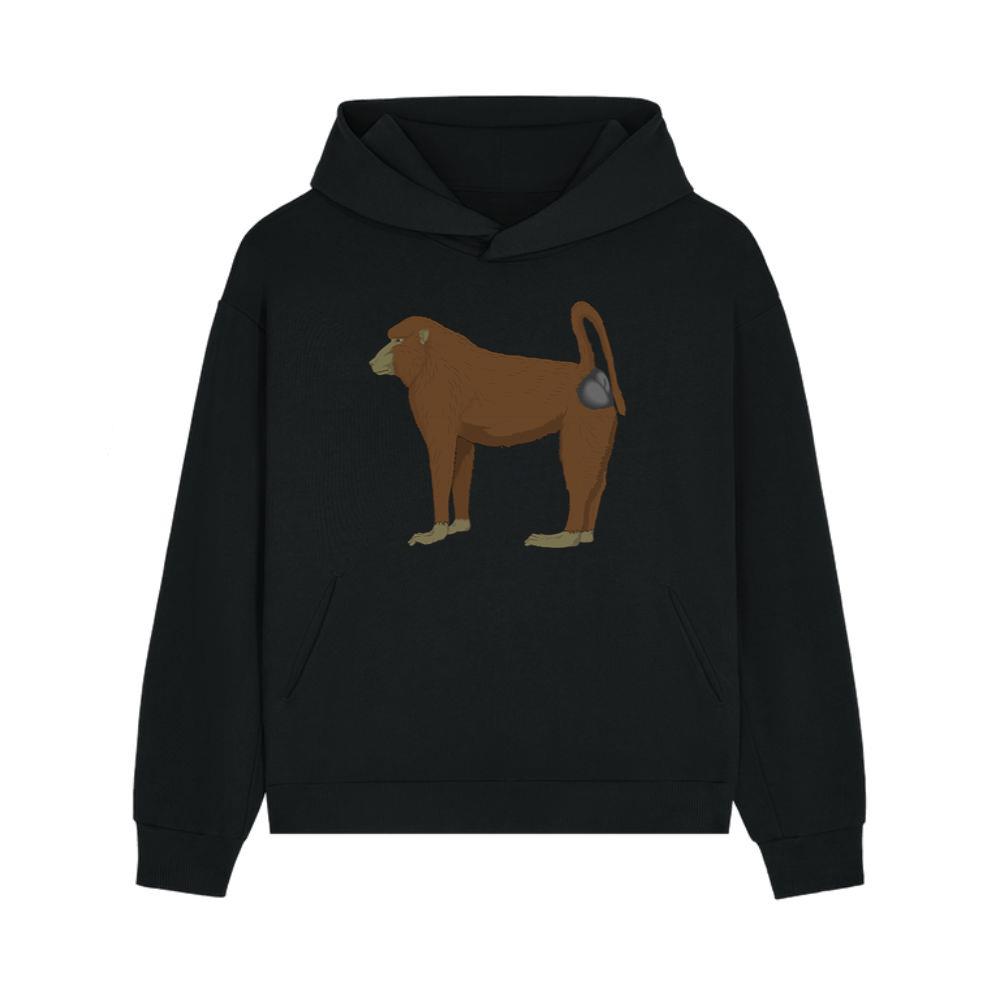 Standing Baboon With Tail Hoodie