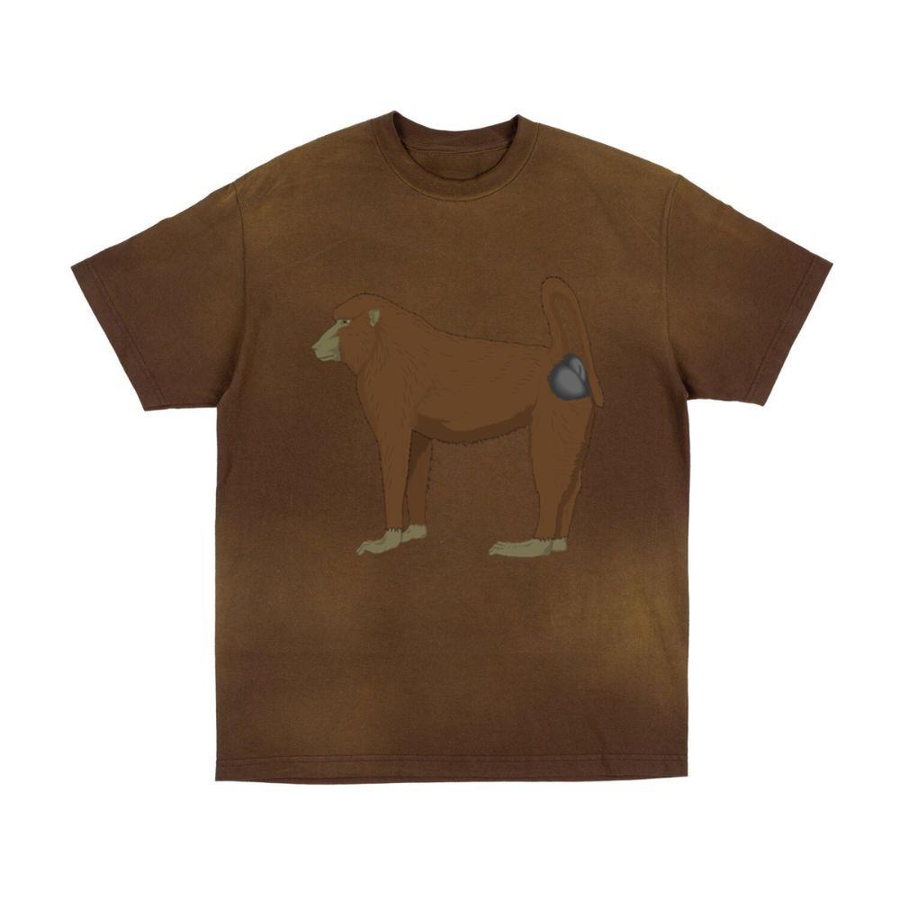 Standing Baboon With Tail T-Shirts