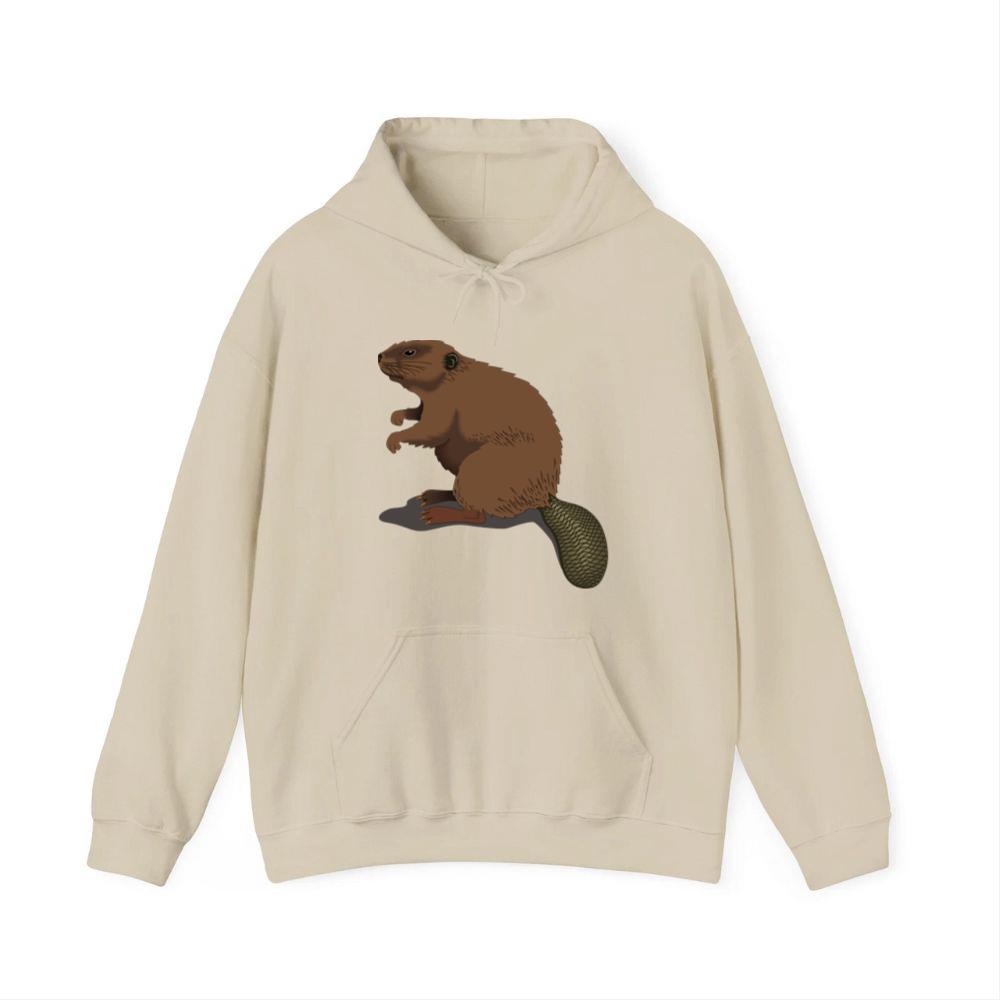 Standing Brown Forest Beaver Hoodies