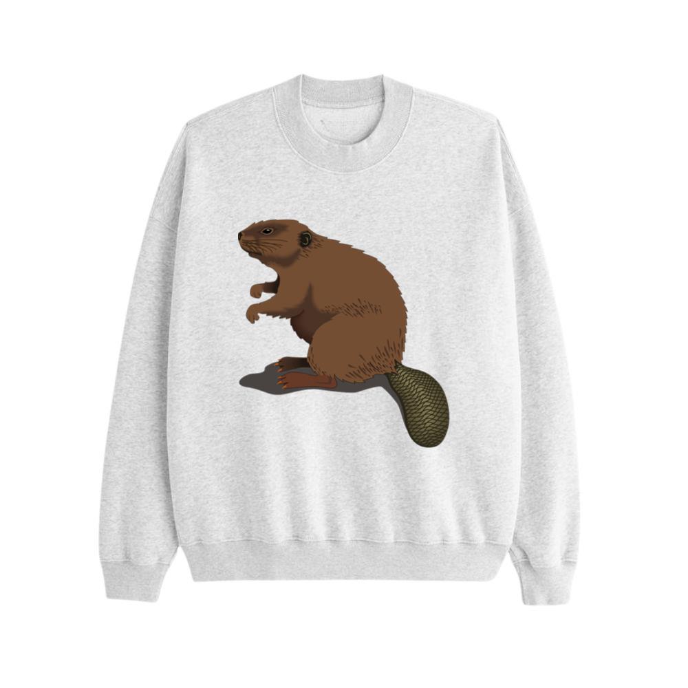 Standing Brown Forest Beaver Sweatsrhits