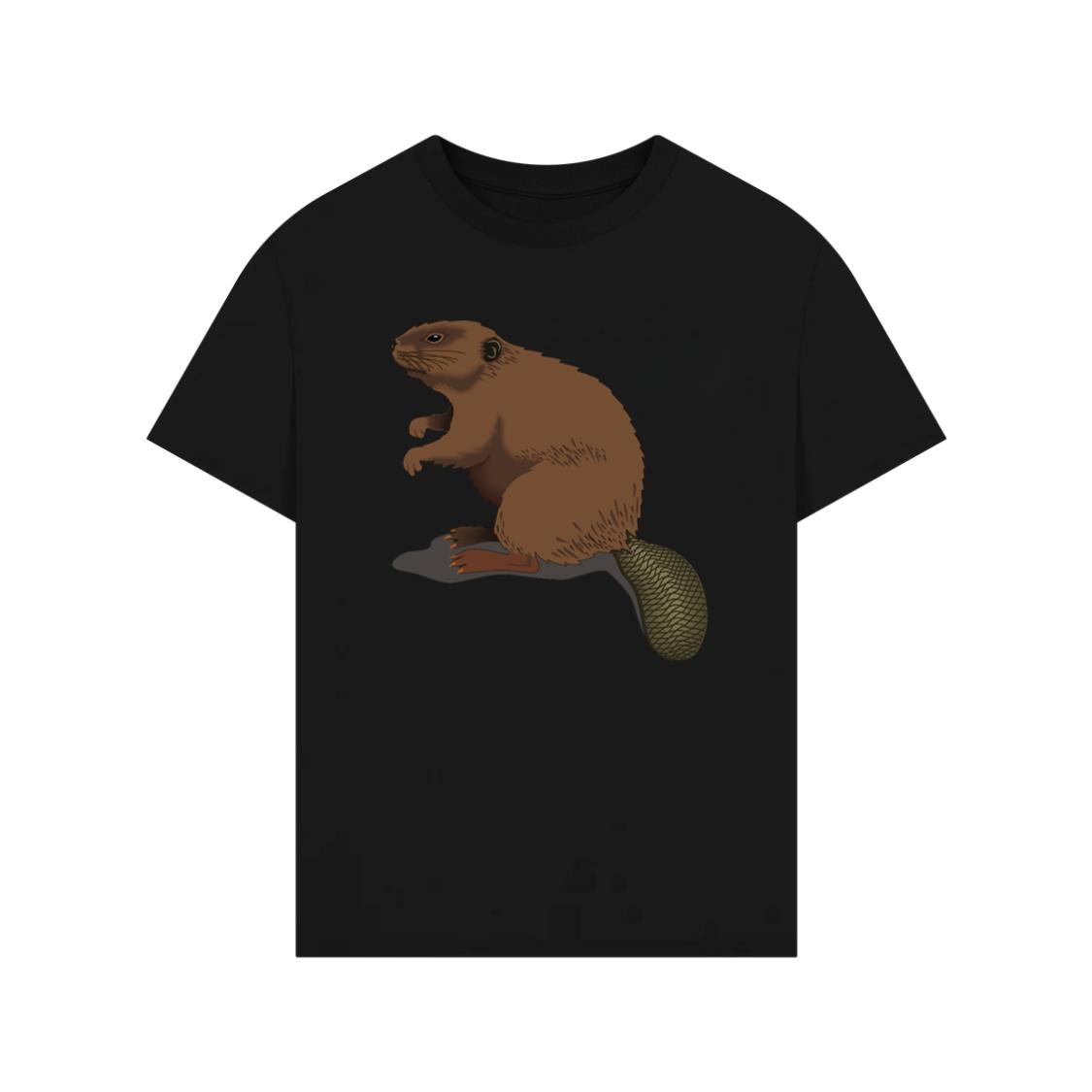 Standing Brown Forest Beaver T-Shirt