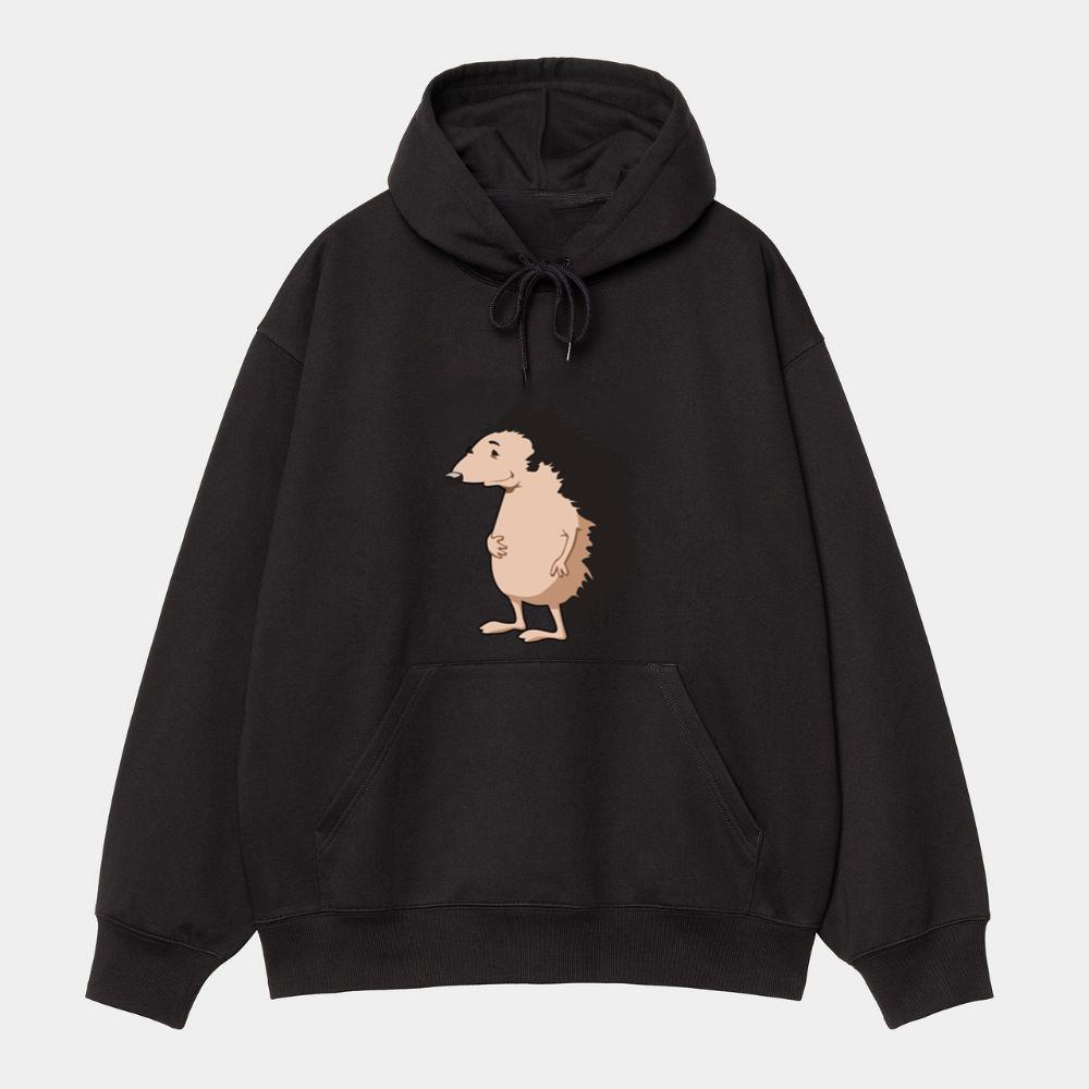 Standing Cartoon Hedgehog Hoodie