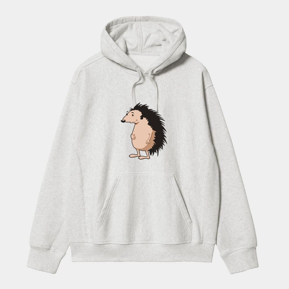 Standing Cartoon Hedgehog Hoodie