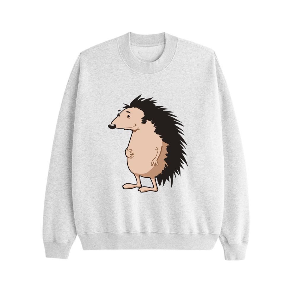 Standing Cartoon Hedgehog Sweatsrhits
