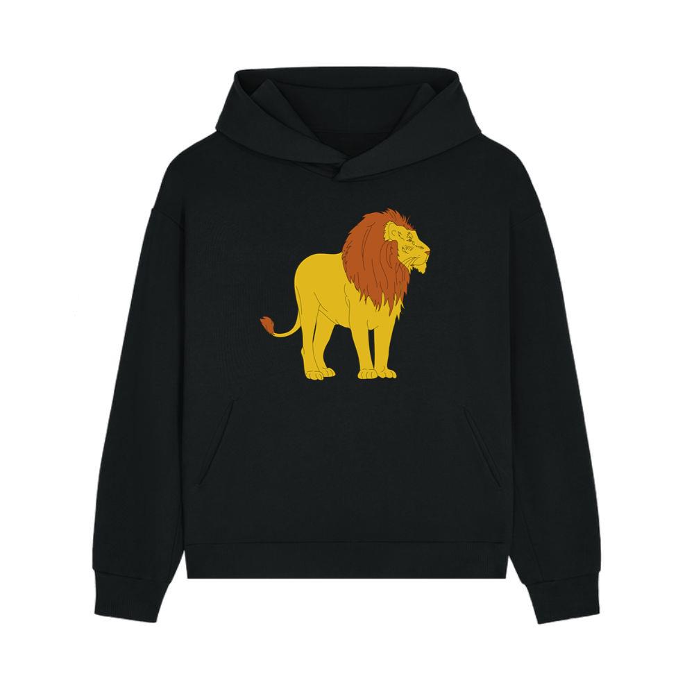 Standing Lion with Brown Mane Hoodie