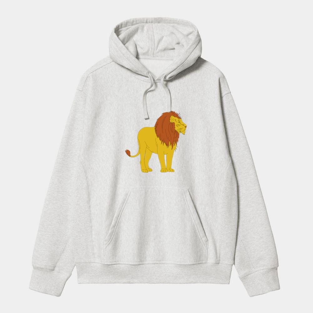 Standing Lion with Brown Mane Hoodie