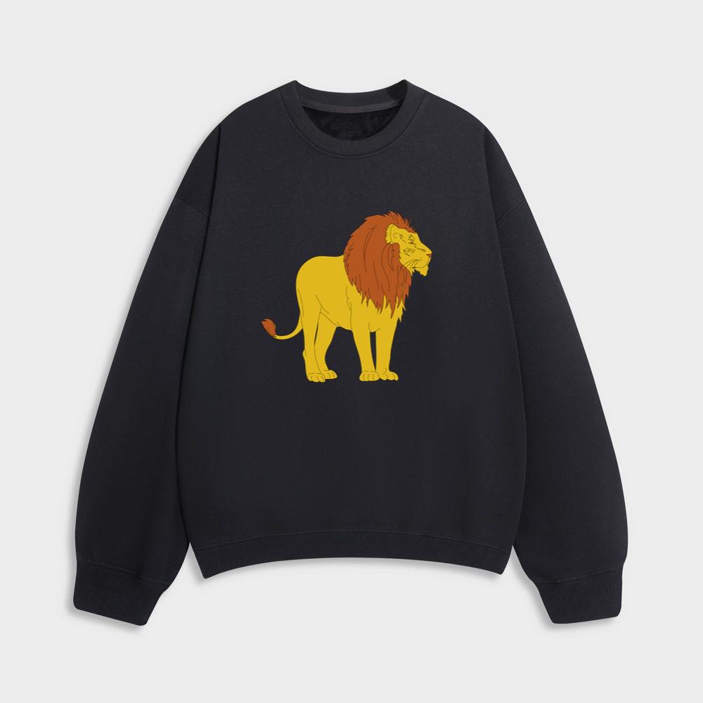 Standing Lion with Brown Mane Sweatshirt