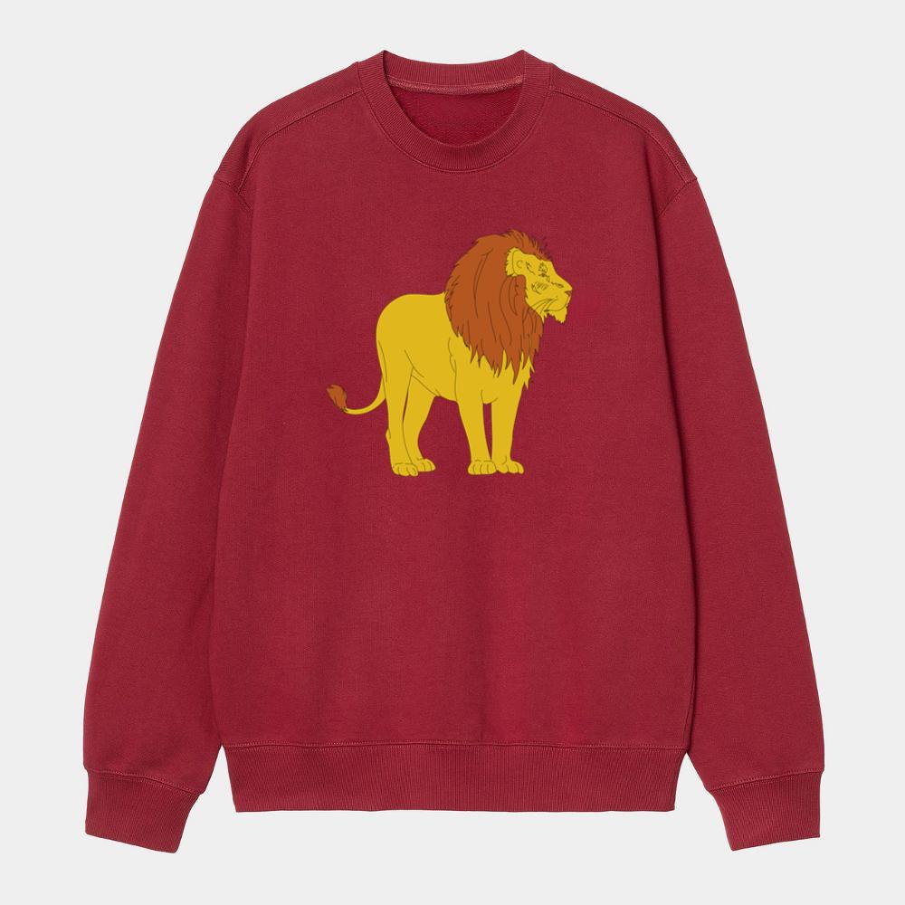 Standing Lion with Brown Mane Sweatshirt