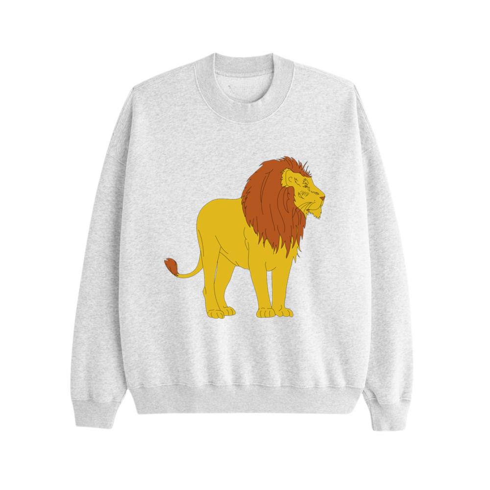 Standing Lion with Brown Mane Sweatsrhits