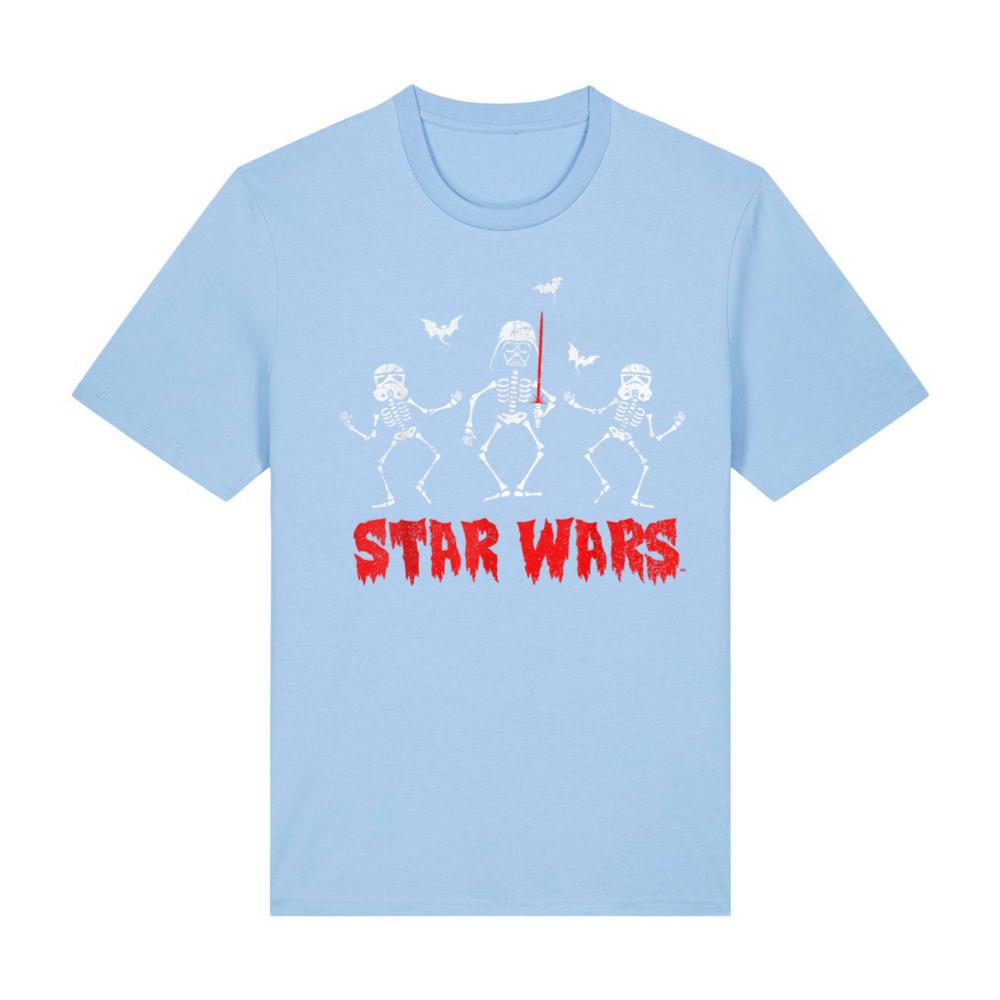 Star Wars Halloween Darth Vader Spooky Skeleton Disney+ T-Shirt
