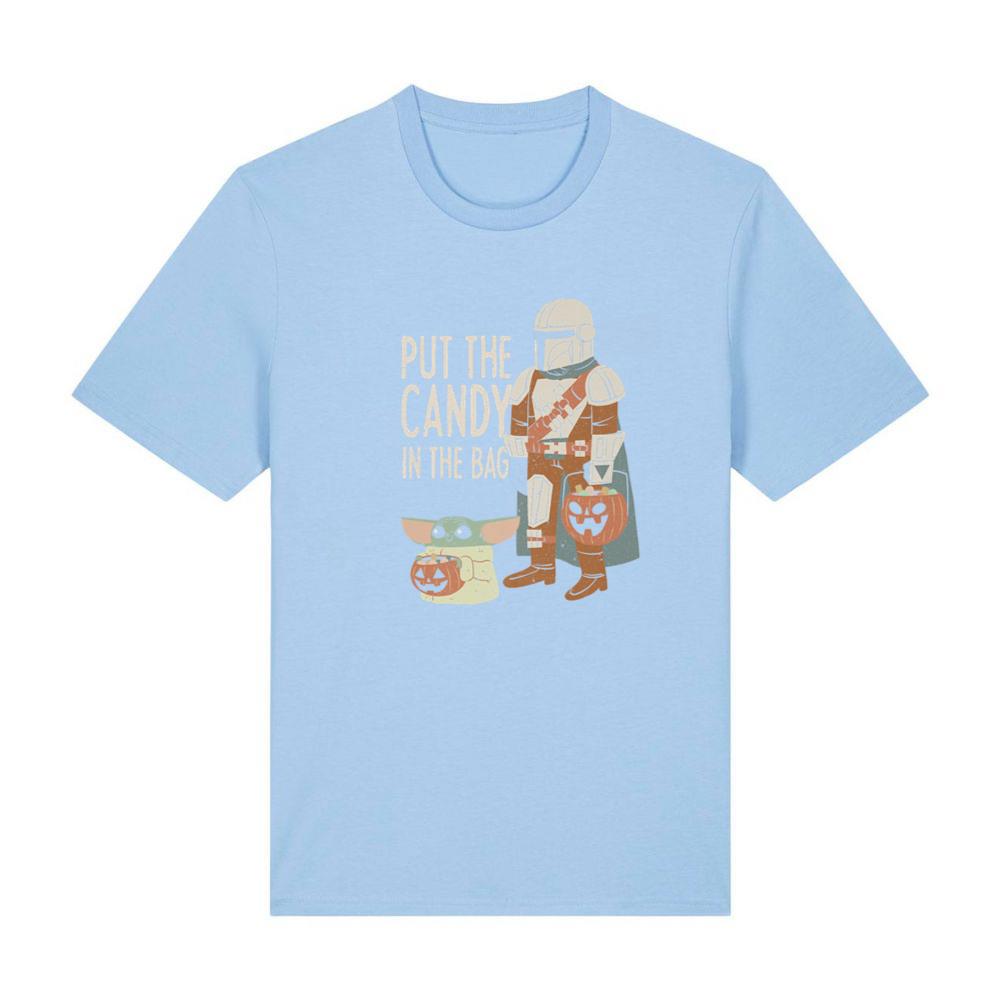 Star Wars The Mandalorian Halloween Put The Candy Distressed Premium T-Shirt
