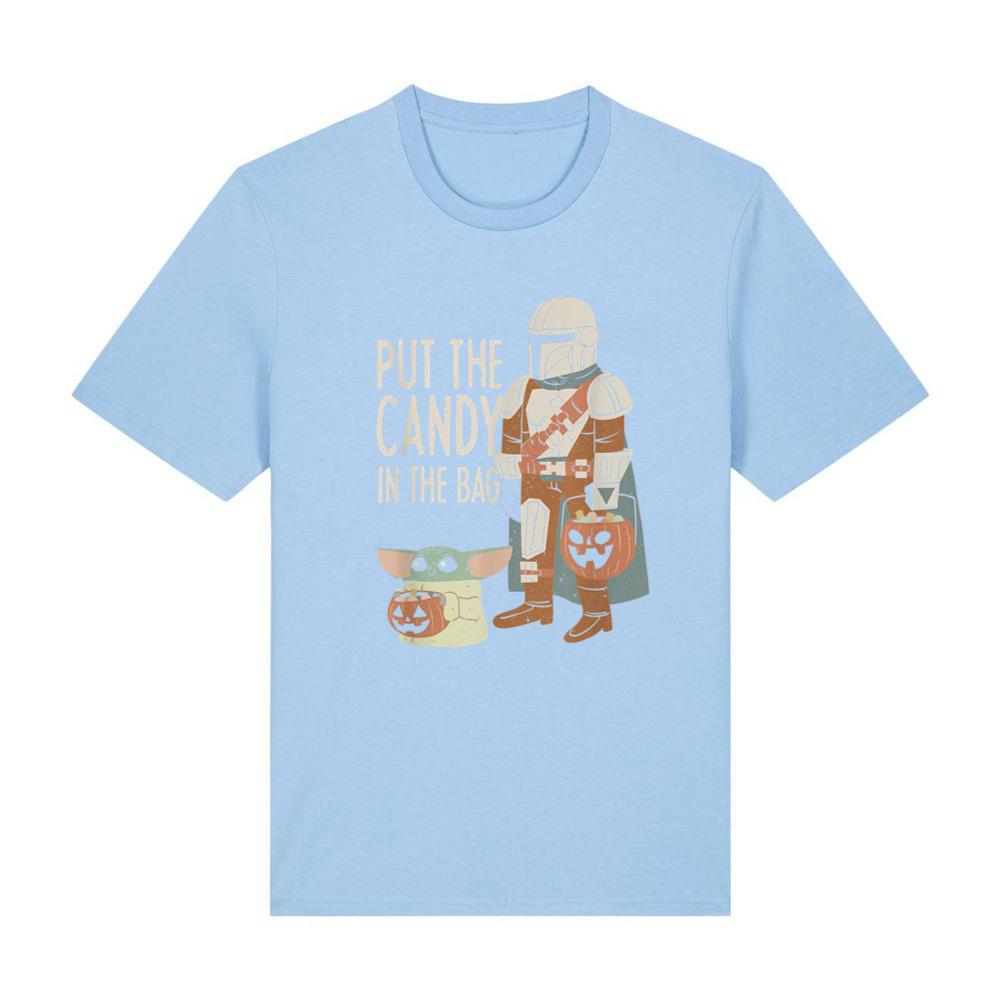 Star Wars The Mandalorian Halloween Put The Candy Distressed T-Shirt