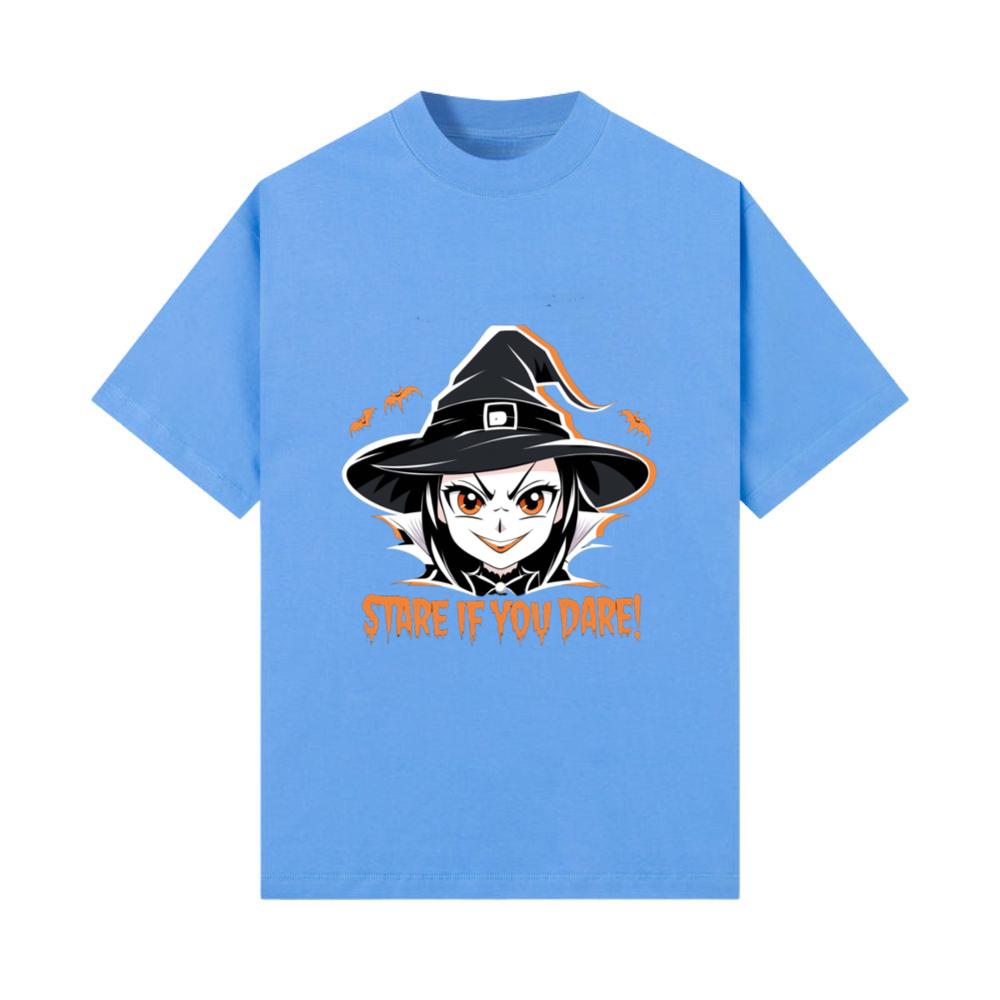 Stare if You Dare! - Spooky Anime Witch Halloween T-Shirt