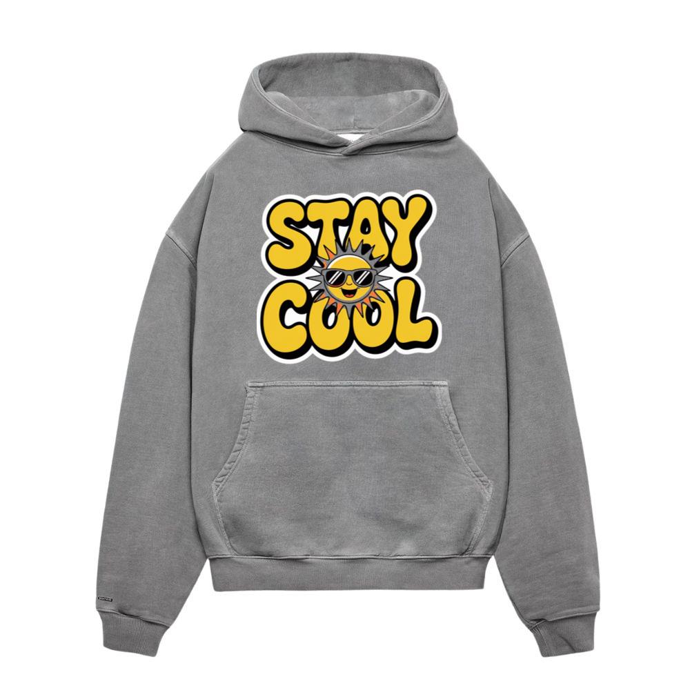 Stay Cool Retro Sun Cartoon Positive Vibes