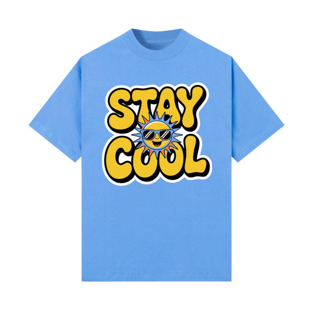 Stay Cool Retro Sun Cartoon Positive Vibes T-Shirts