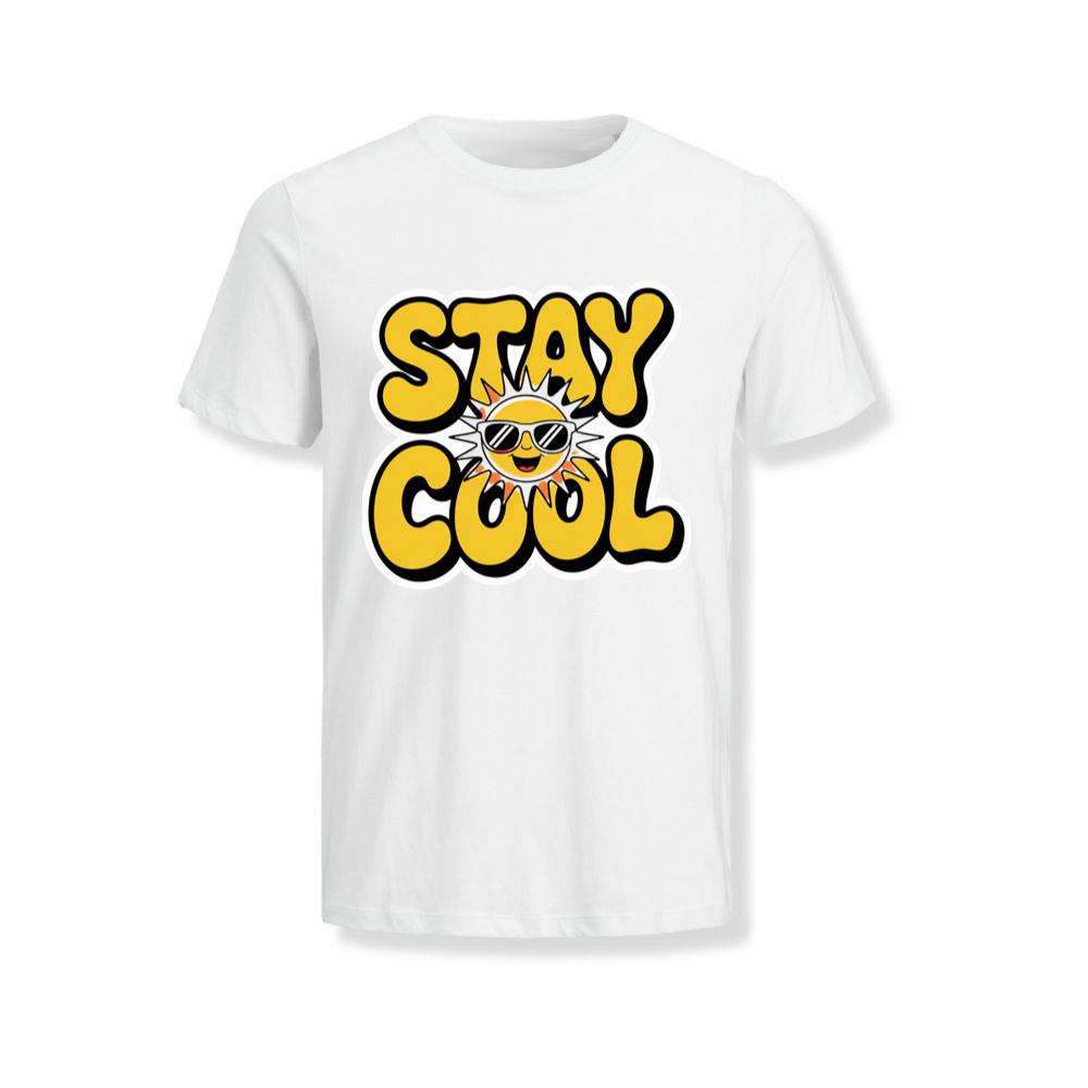 Stay Cool Retro Sun Cartoon Positive Vibes T-Shirts