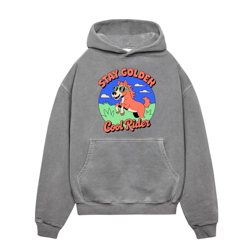 Stay Golden Cool Rider Horse Retro Style Graphic
