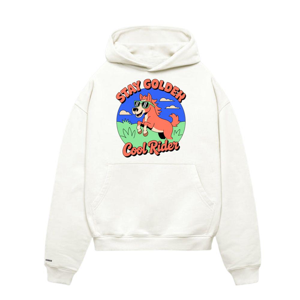 Stay Golden Cool Rider Horse Retro Style Graphic Hoodies