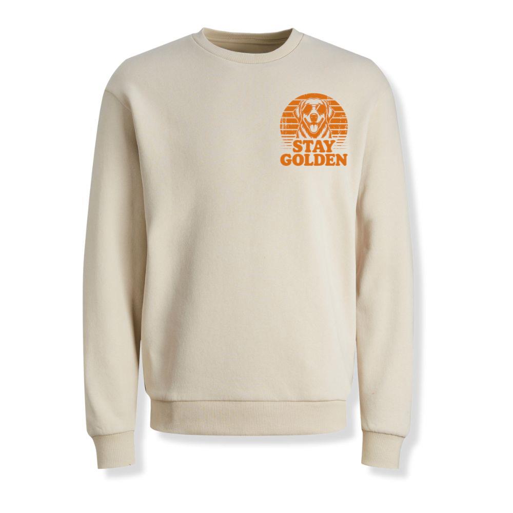 Stay Golden Dog Vintage Graphic for Pet Lovers and Optimistic Souls Sweatshirts - Image 3