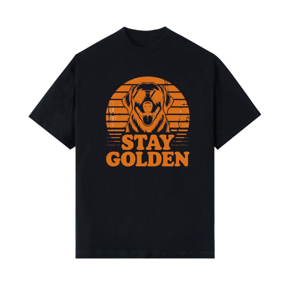 Stay Golden Dog Vintage Graphic for Pet Lovers and Optimistic Souls T-Shirt