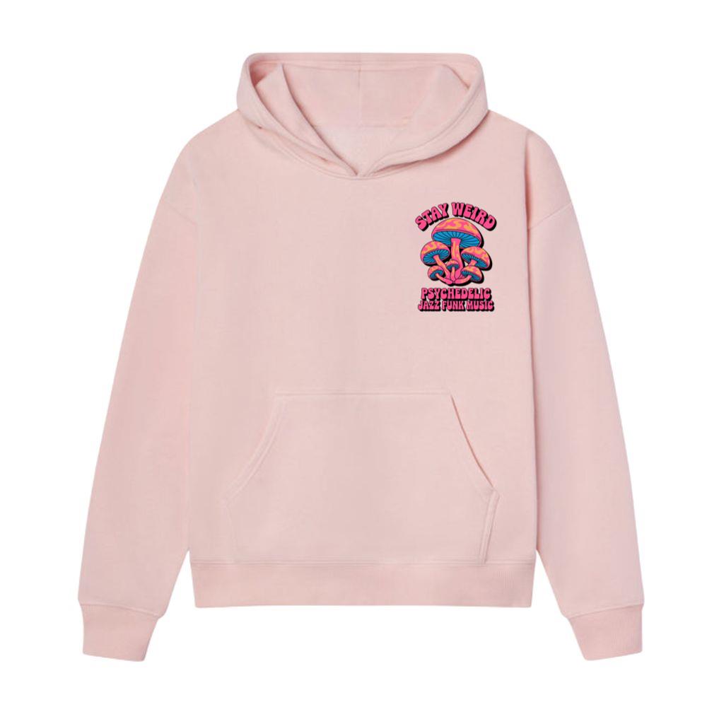 Stay Weird Psychedelic Trippy Mushroom Graphic Hoodie