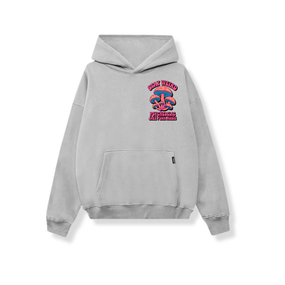 Stay Weird Psychedelic Trippy Mushroom Graphic Hoodies