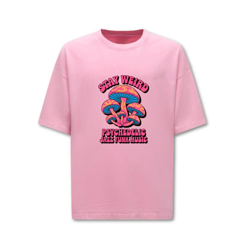 Stay Weird Psychedelic Trippy Mushroom Graphic T-Shirt