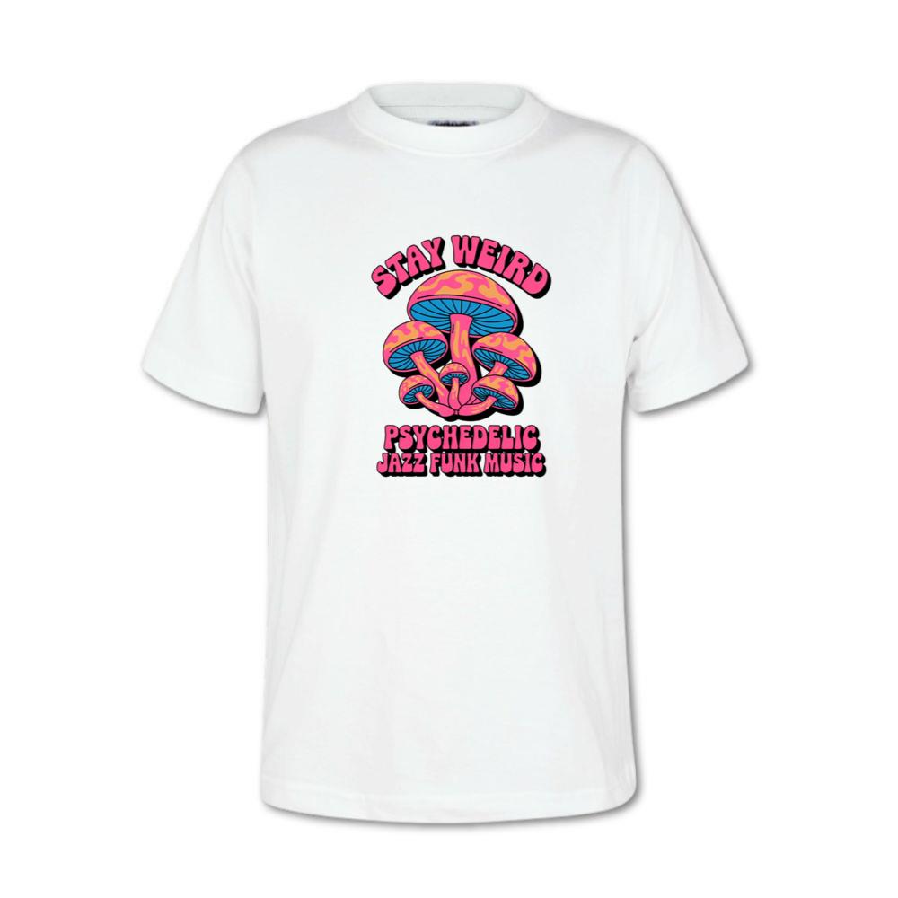 Stay Weird Psychedelic Trippy Mushroom Graphic T-Shirt