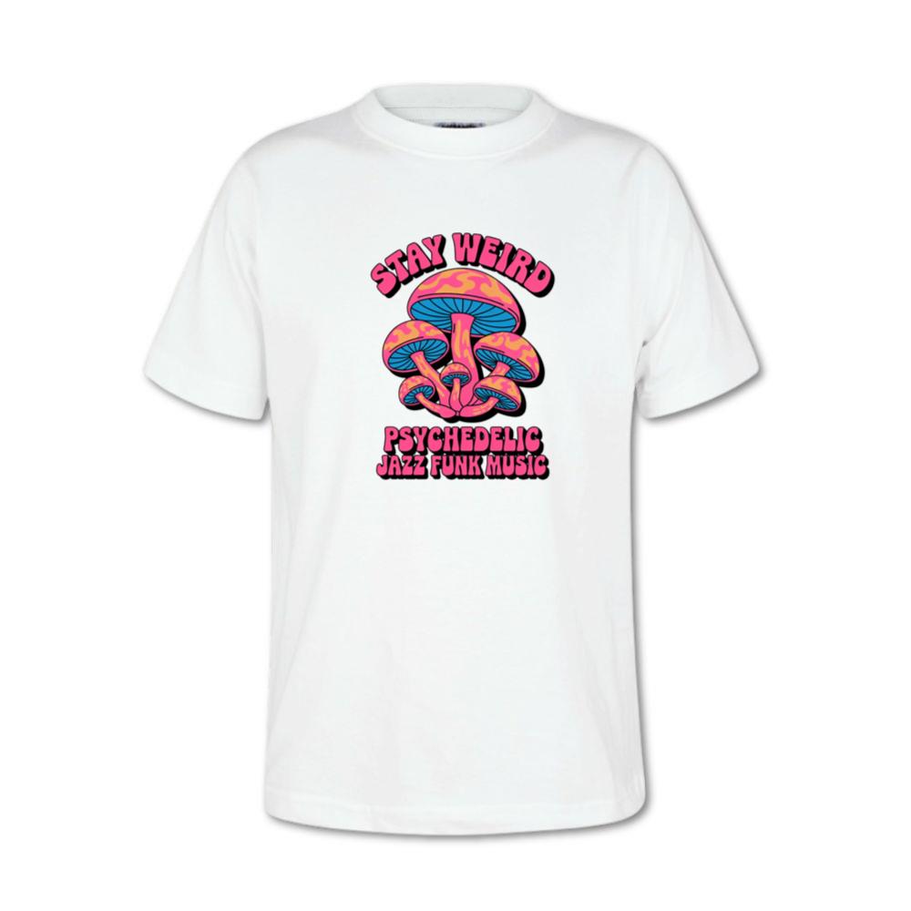 Stay Weird Psychedelic Trippy Mushroom Graphic T-Shirt