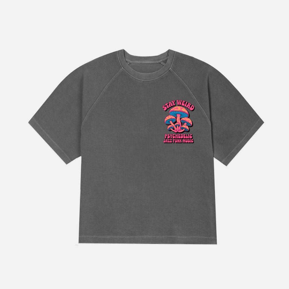 Stay Weird Psychedelic Trippy Mushroom Graphic T-Shirt