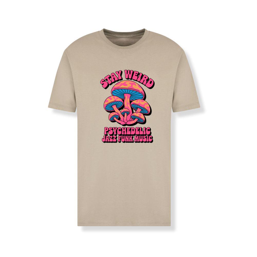 Stay Weird Psychedelic Trippy Mushroom Graphic T-Shirt