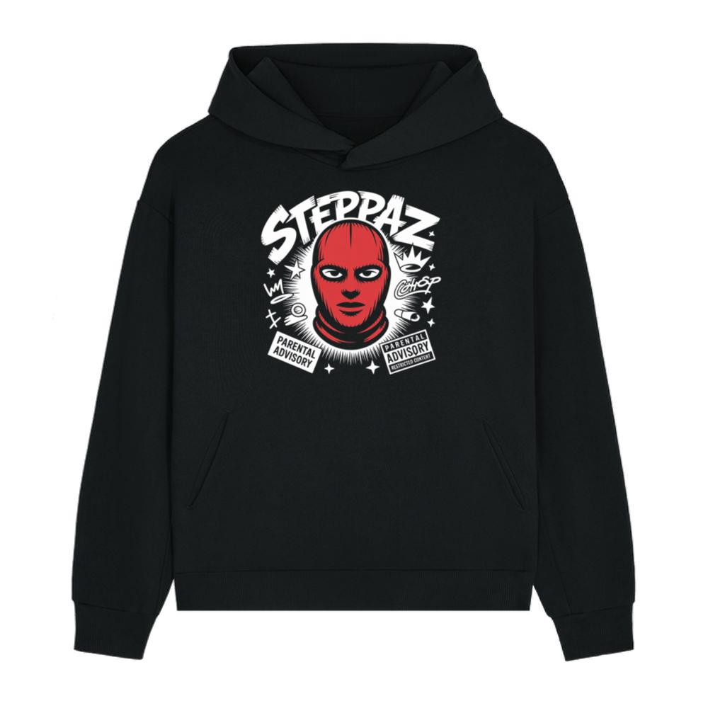Steppaz Red Mask Character Underground Street Culture Design Hoodie