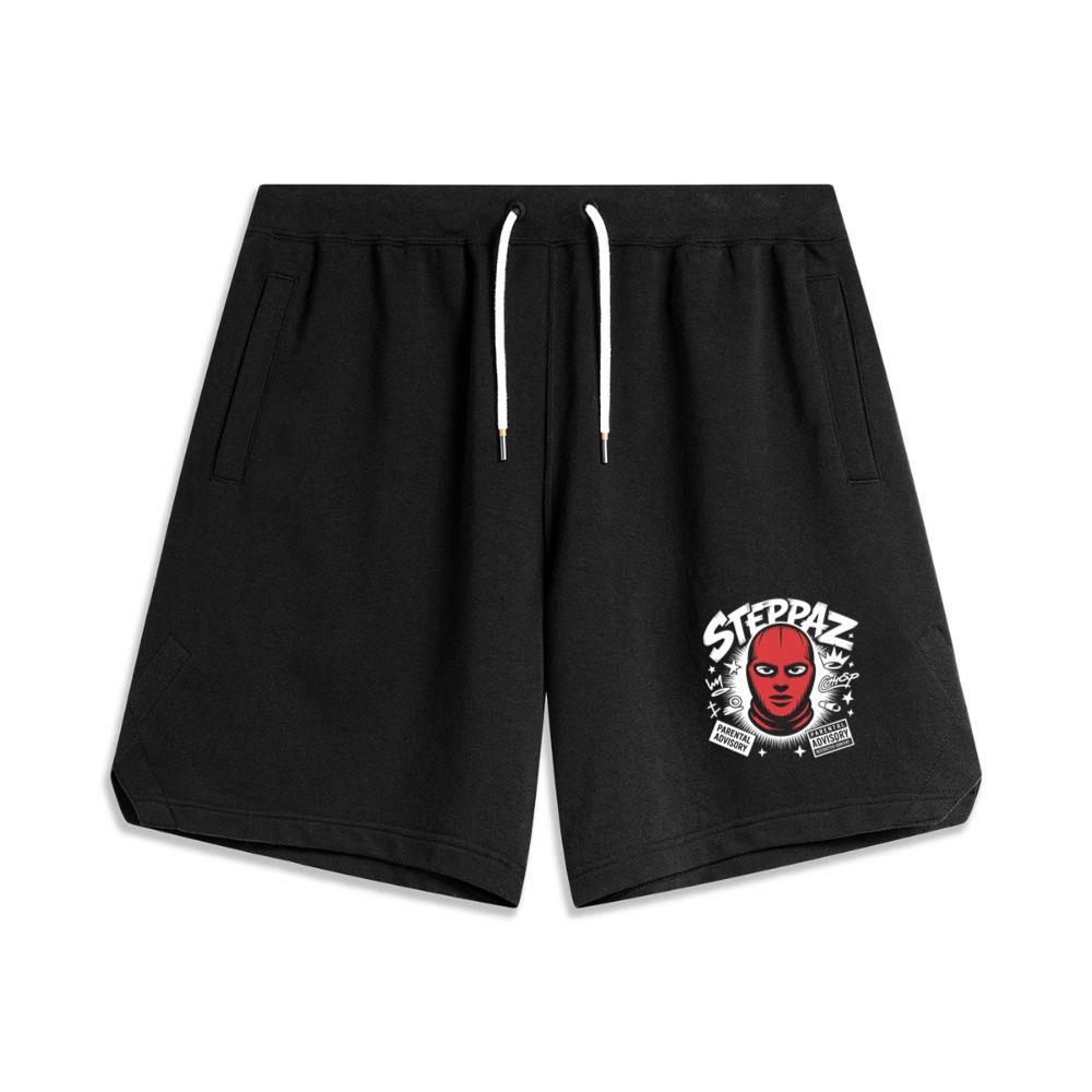 Steppaz Red Mask Character Underground Street Culture Design Men's Basketball Shorts