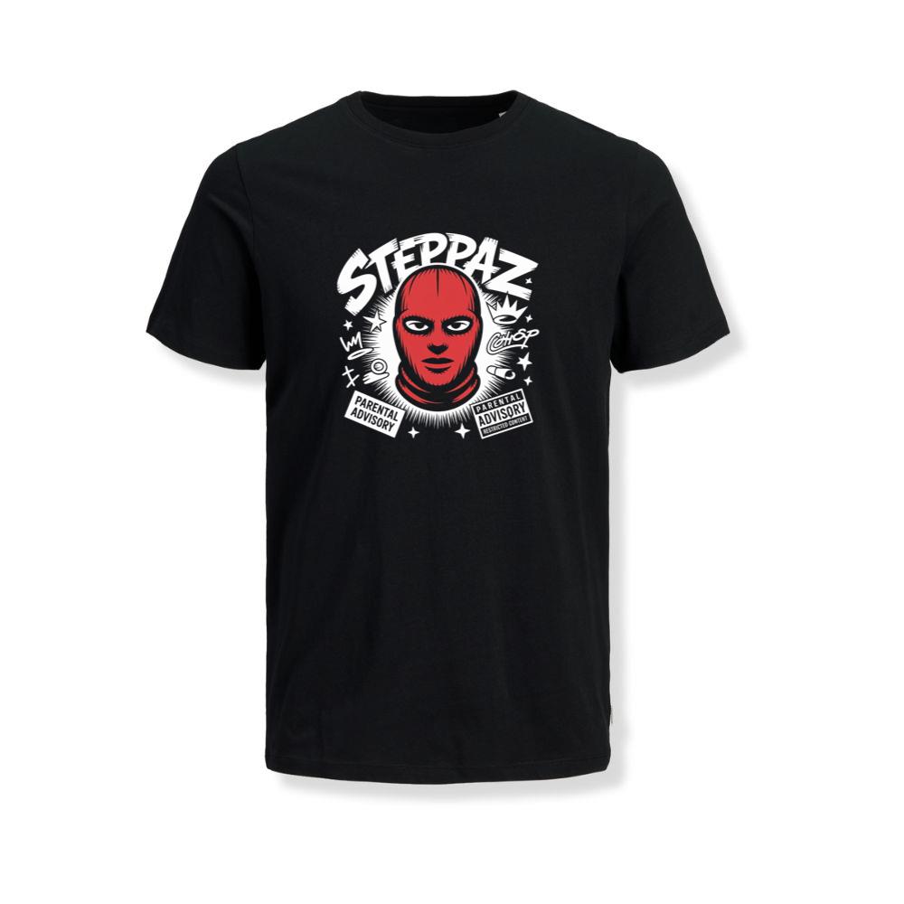 Steppaz Red Mask Character Underground Street Culture Design T-Shirts