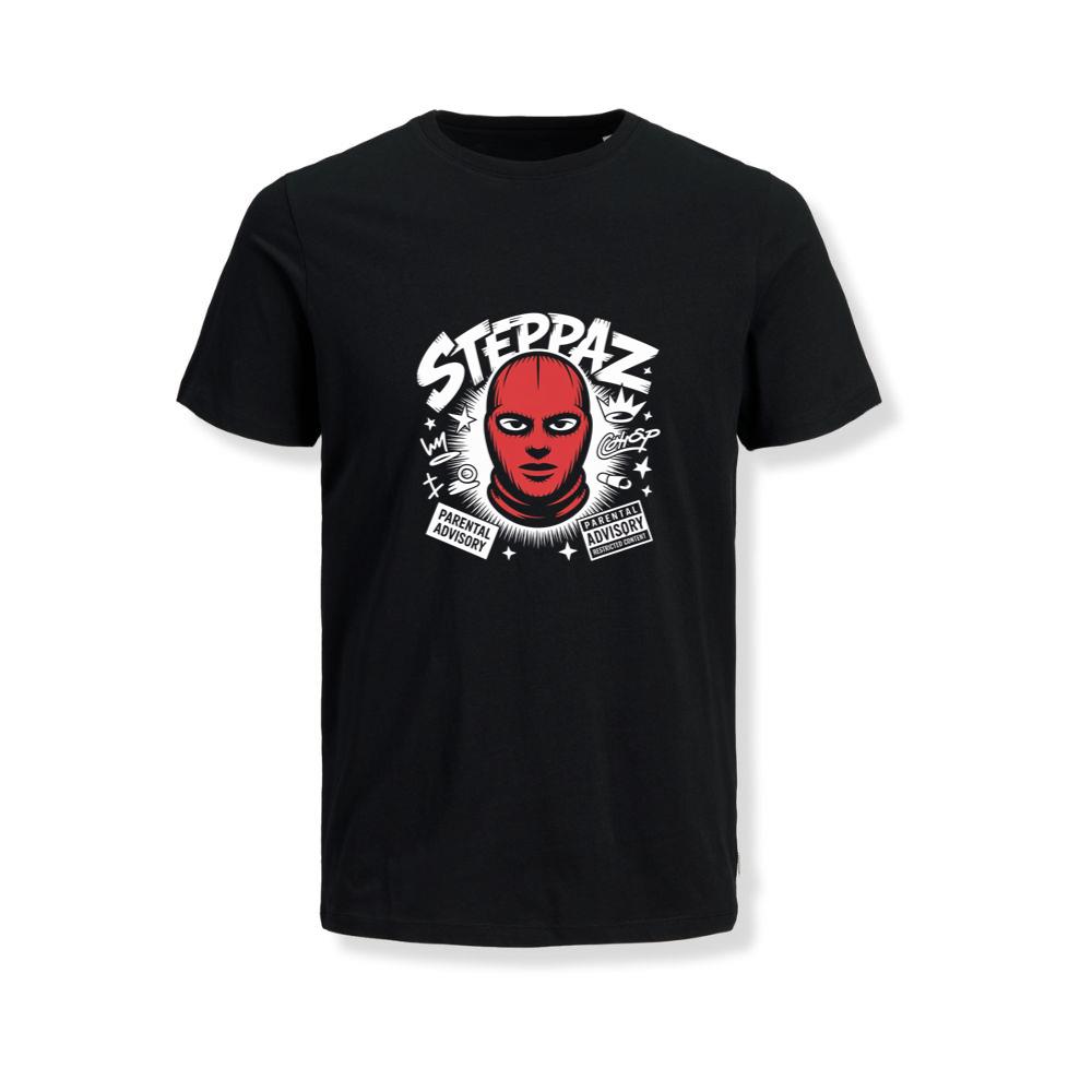 Steppaz Red Mask Character Underground Street Culture Design T-Shirts