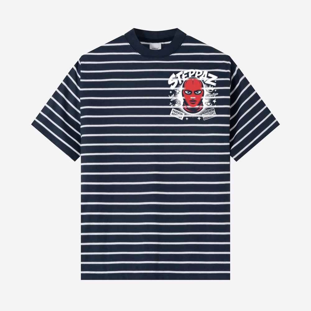 Steppaz Red Mask Character Underground Street Culture Design T-Shirts